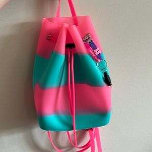Jelly mini backpack with bracelet and light